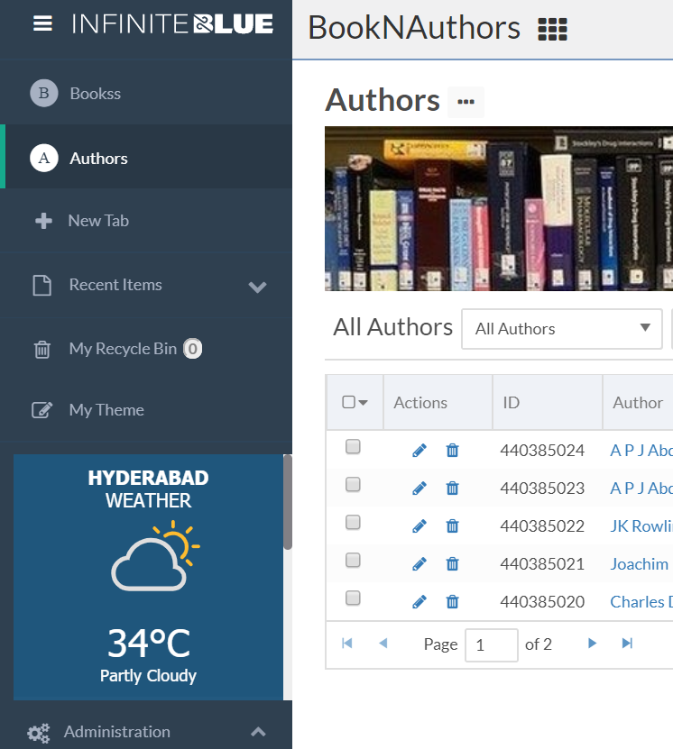 Custom Sidebar in the bottom left corner