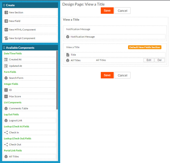 Portal Page Editor