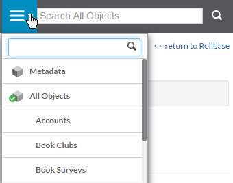 Search from Setup Page