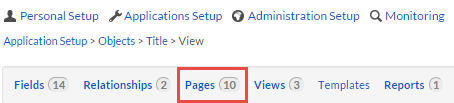 Pages in Ribbon