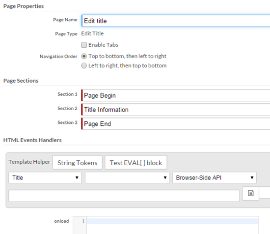 Page Properties