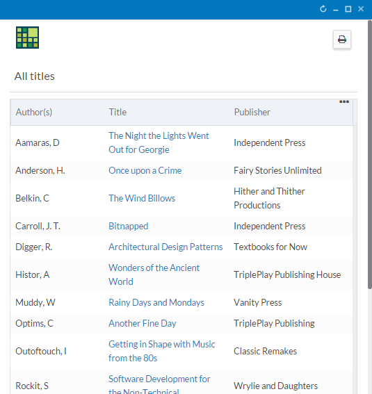Page View from Print