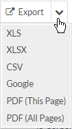 Export Menu
