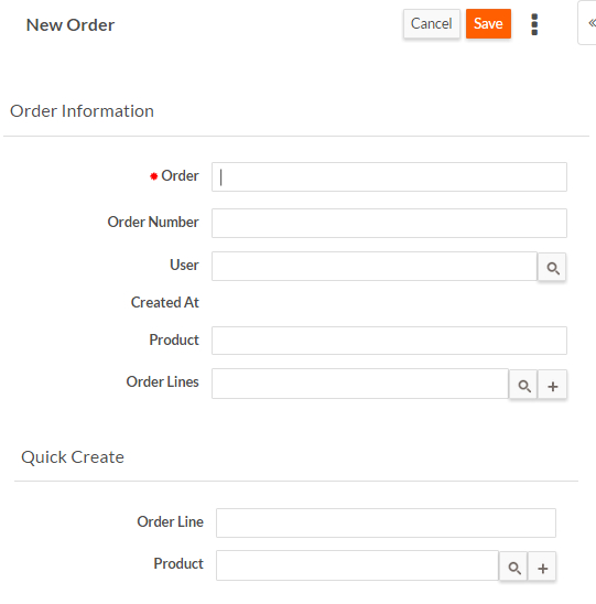 New Record Page with Quick Create