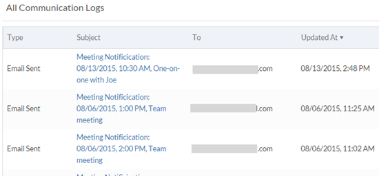 Communication Logs