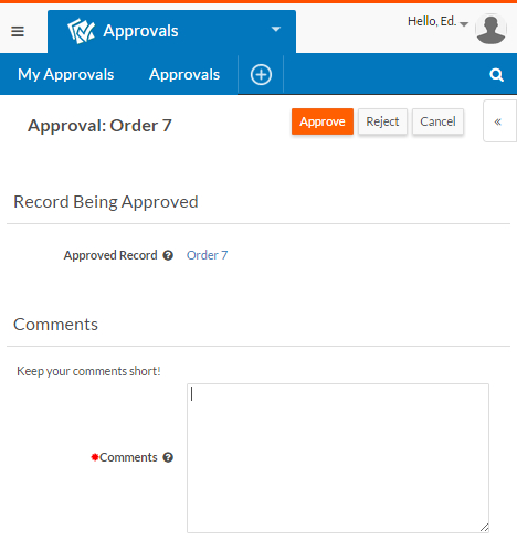 Approval Page