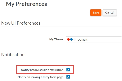 User Notification Preference
